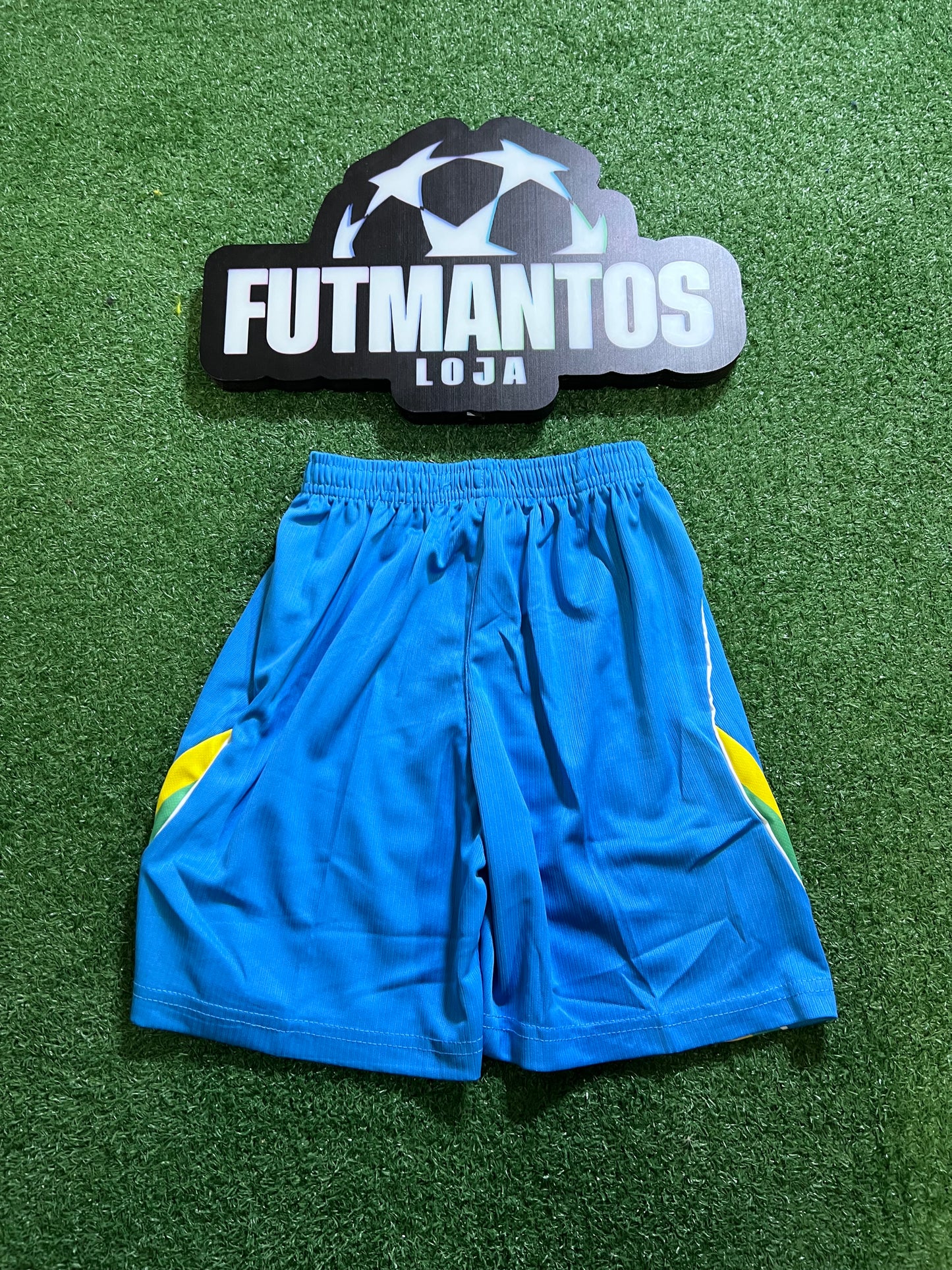 kit Infantil Brasil I 26/27 - Amarelo- NATHAN#4|  FutMantos
