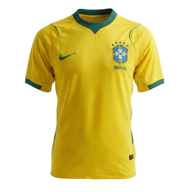 Camisa Brasil Home 26/27 Torcedor Masculina - Amarela e Verde