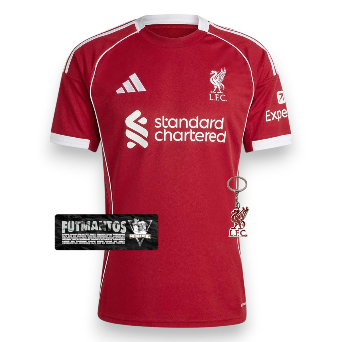 Camisa Liverpool I 25/26 Adidas - Vermelha  | Futmantos