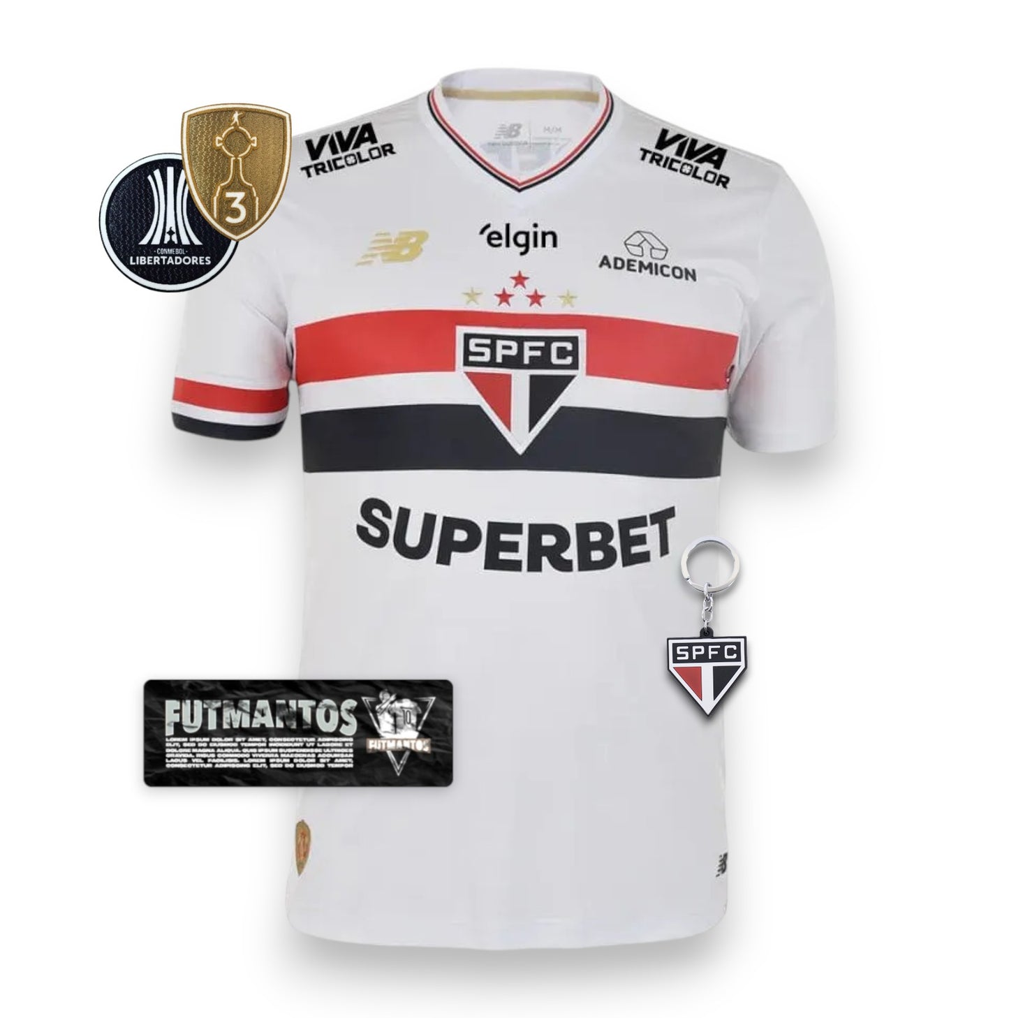 Camisa São Paulo I 25/26 Com Patrocínios  | Futmantos