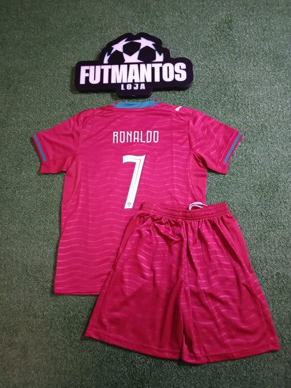 Kit Infantil Portugal l 26/27 - Vermelho | FutMantos