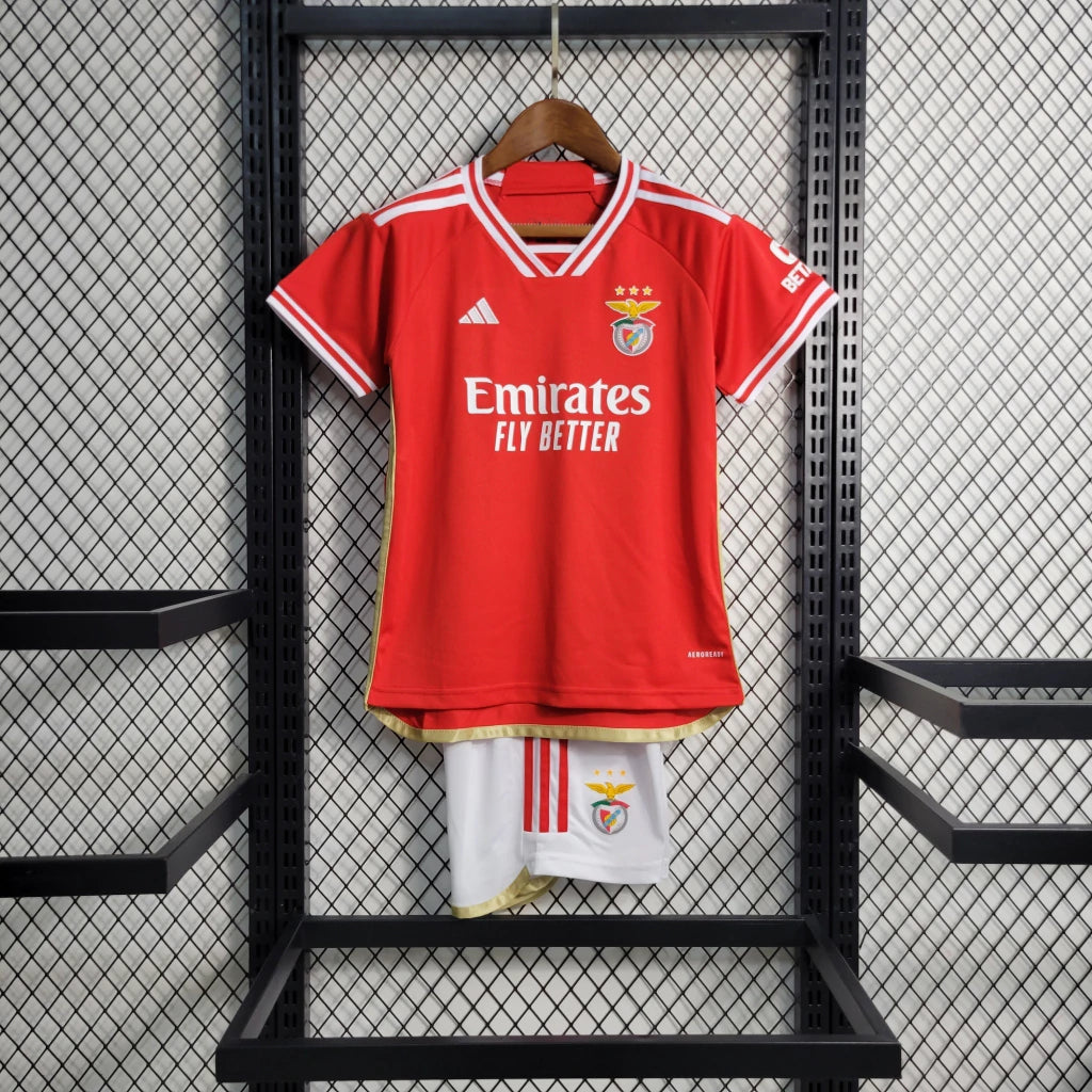 Kit Infantil Benfica 23/24 Adidas - Vermelho | Futmantos