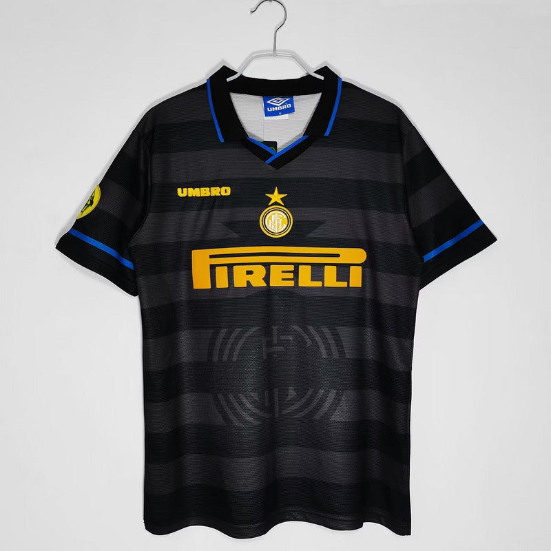 Camisa Inter de Milão Retrô 1997/1998 Preta - Umbro | Futmantos