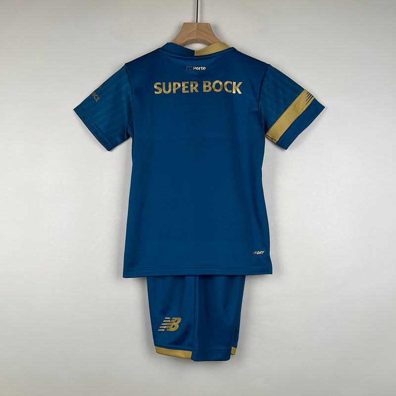 Kit Infantil FC Porto 23/24 New Balance - Azul | Futmantos