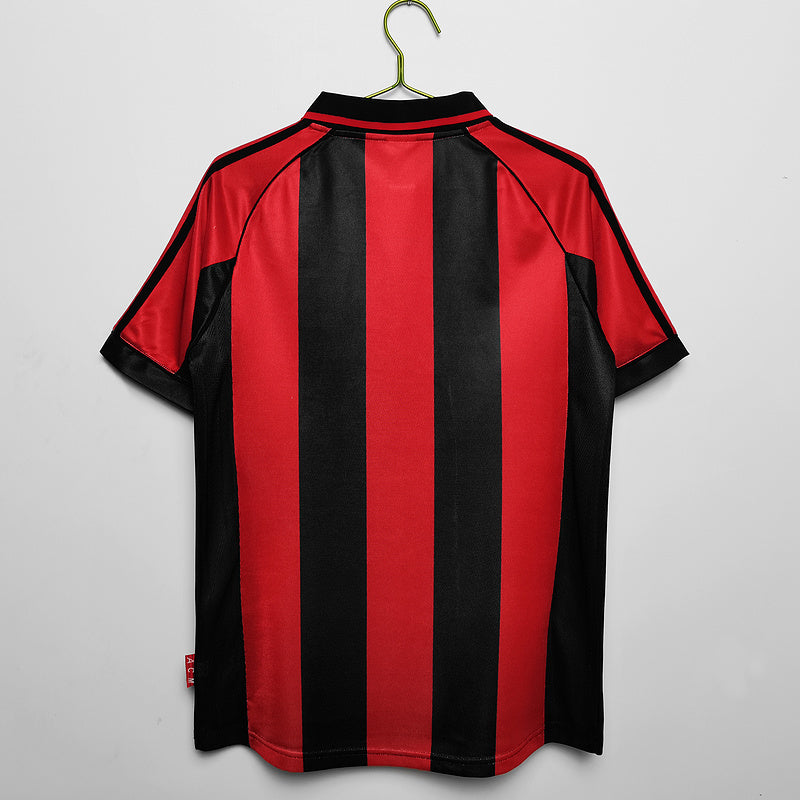 Camisa Milan Retrô 1998/1999 - Vermelha/Preta | Futmantos