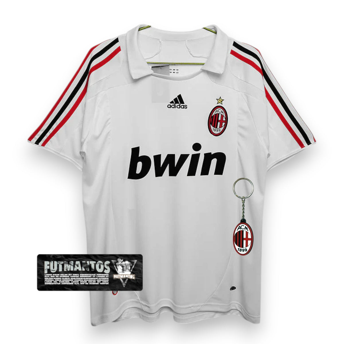 Camisa Milan Retrô 2007/2008 - Adidas - Branca | Futmantos