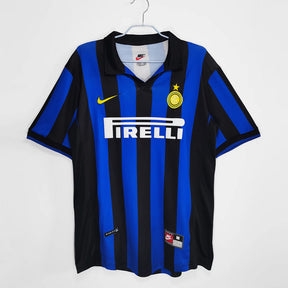 Camisa Inter de Milão Retrô 1998/1999 - Azul/Preta | Futmantos