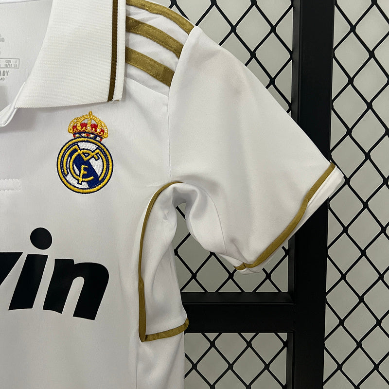 Kit Infantil Real Madrid Home 2011/12 - Retrô | Futmantos