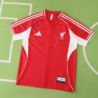 Camisa Liverpool US Pack Full-Button Baseball 25/26 | Futmantos