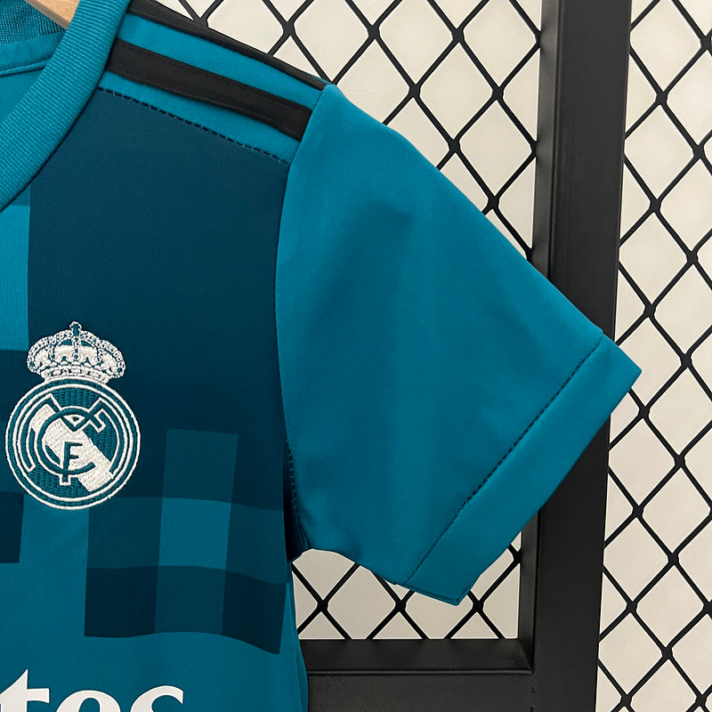 Kit Infantil Real Madrid III 2017/18 - Retrô | Futmantos