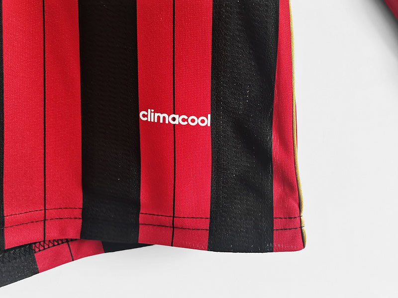 Camisa Milan Retrô Manga Longa 2013/2014 - Adidas - Vermelha e Preta | Futmantos