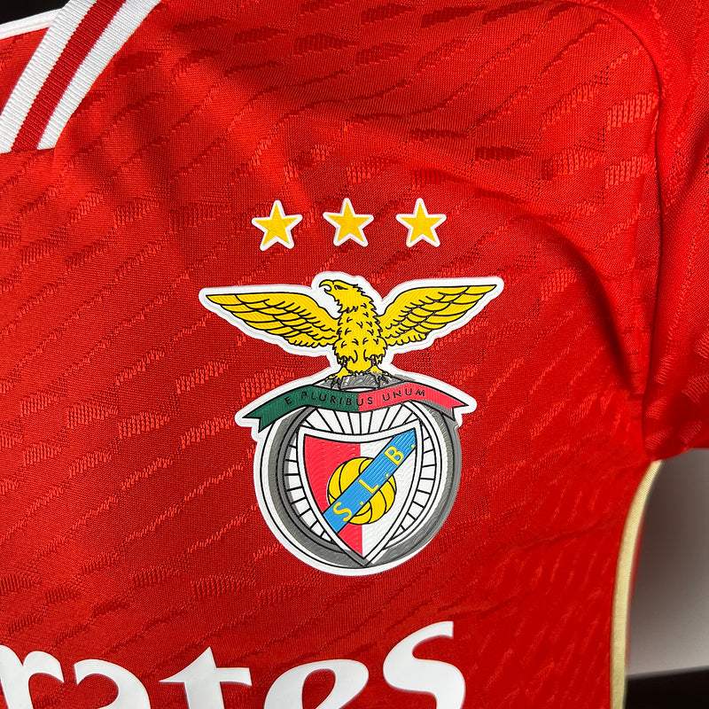 Camisa Benfica I 23/24 Jogador Adidas Masculina - Vermelho  | Futmantos