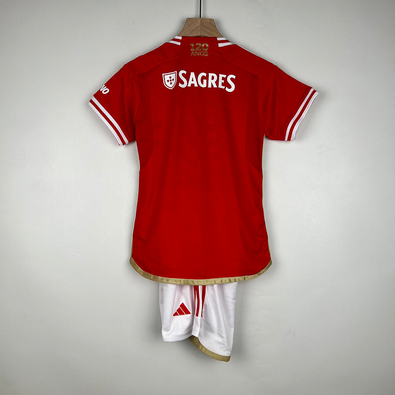 Kit Infantil Benfica 23/24 Adidas - Vermelho | Futmantos