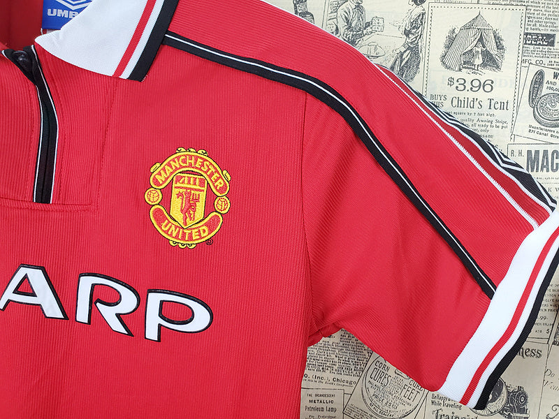 Camisa Manchester United I Retrô 1998/99 Umbro - Vermelho | Futmantos