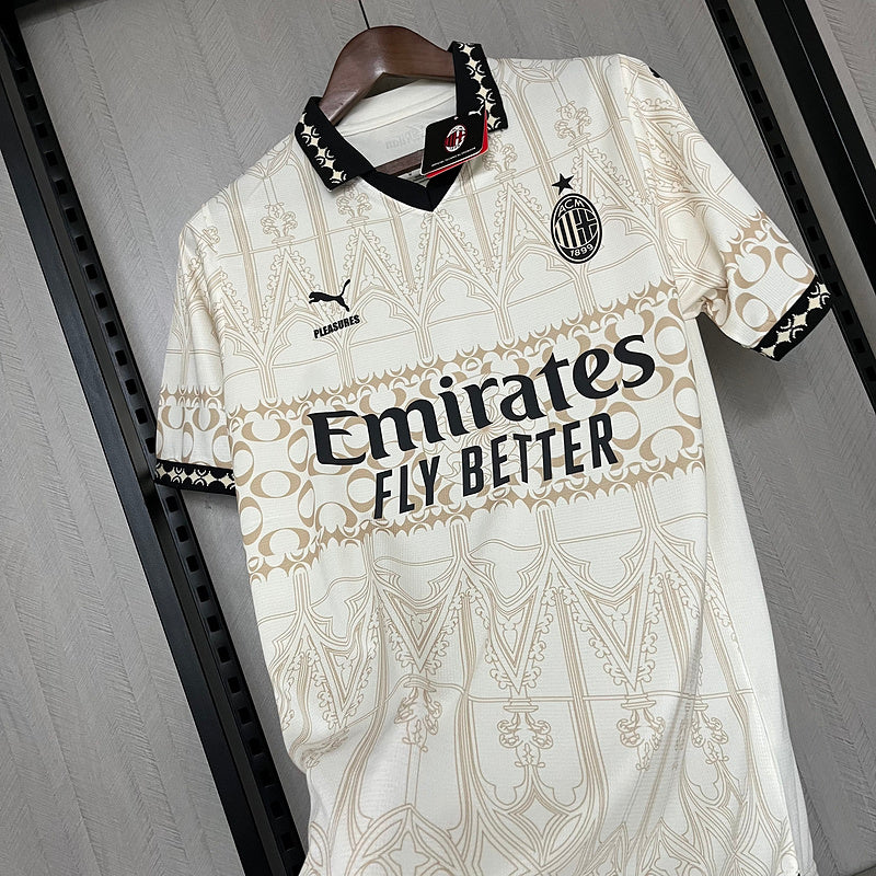 Camisa Milan X Pleasures IV 23/24 Puma - Branco | Futmantos