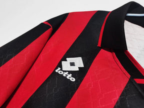 Camisa Milan Retrô 1995/1996 Vermelha e Preta - Lotto | Futmantos