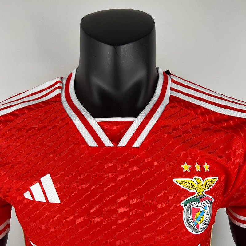 Camisa Benfica I 23/24 Jogador Adidas Masculina - Vermelho  | Futmantos