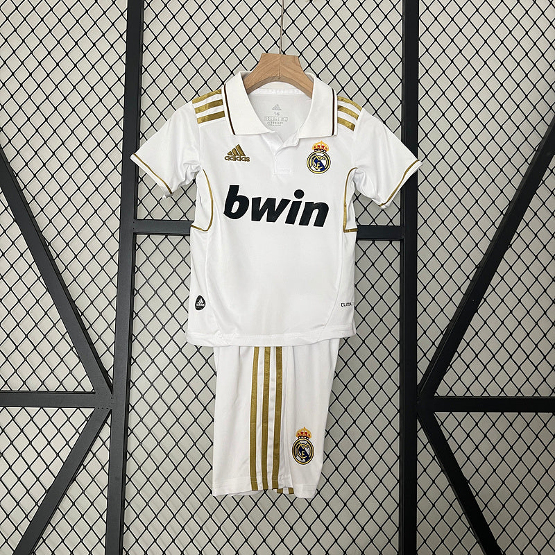 Kit Infantil Real Madrid Home 2011/12 - Retrô | Futmantos