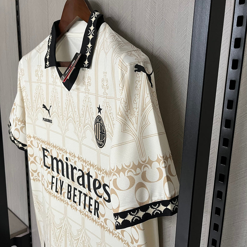 Camisa Milan X Pleasures IV 23/24 Puma - Branco | Futmantos