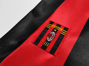 Camisa Milan Retrô 1998/1999 - Vermelha/Preta | Futmantos