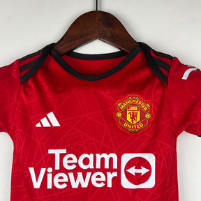 Body de Bebê Manchester United 23/24 - Vermelho | Futmantos