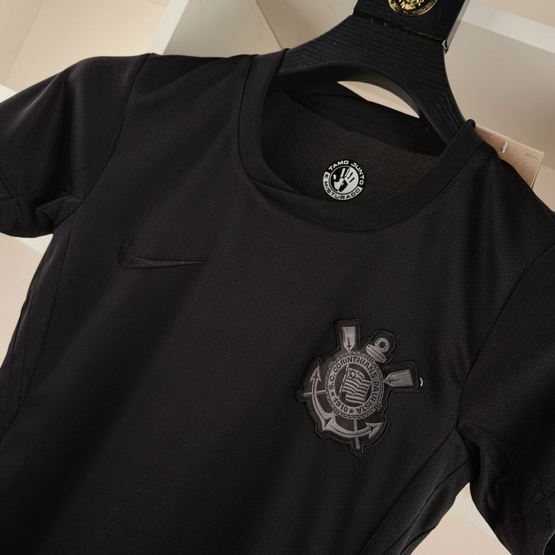 Camisa Corinthians 24/25 - Preta Feminina | Futmantos