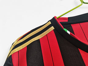 Camisa Milan Retrô Manga Longa 2013/2014 - Adidas - Vermelha e Preta | Futmantos