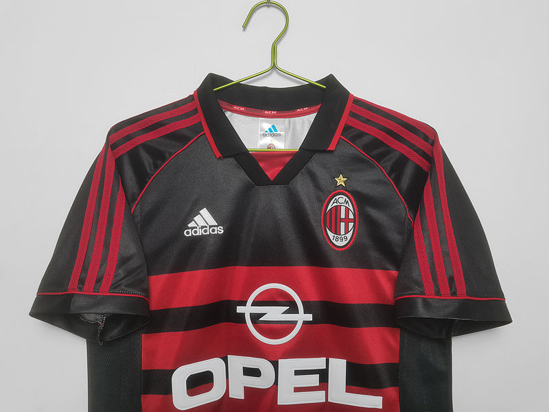 Camisa Milan Retrô 1998/1999 Preta | Futmantos