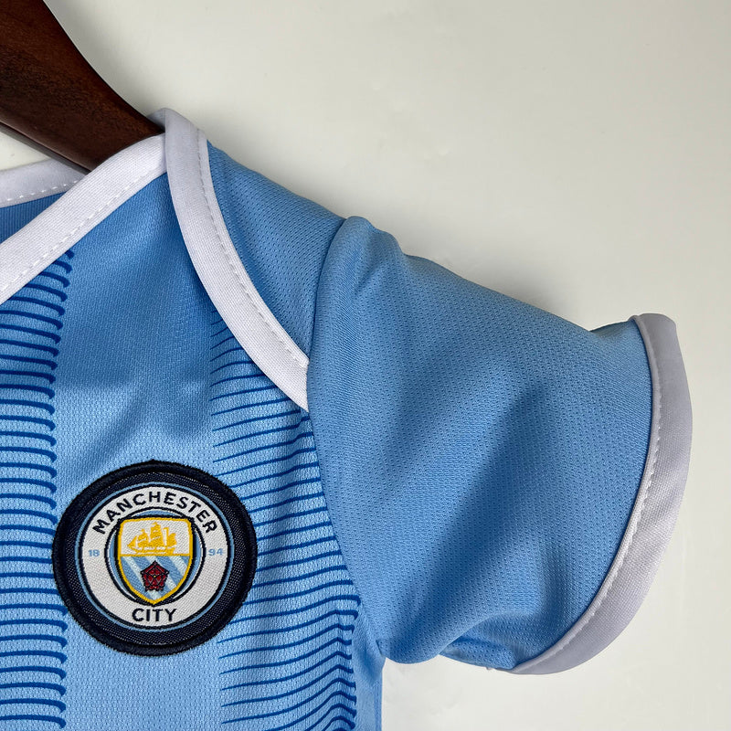 Body de Bebê Manchester City 23/24 - Azul | Futmantos