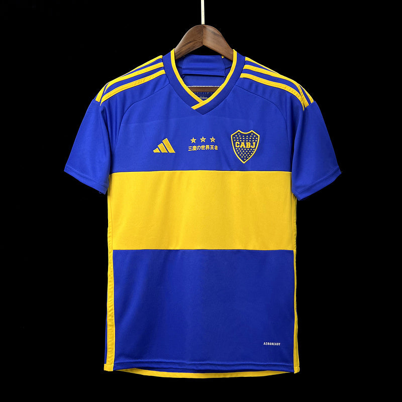 Camisa Boca Juniors - 23/24 - Azul/Amarelo - Ed. Aniversário | Futmantos