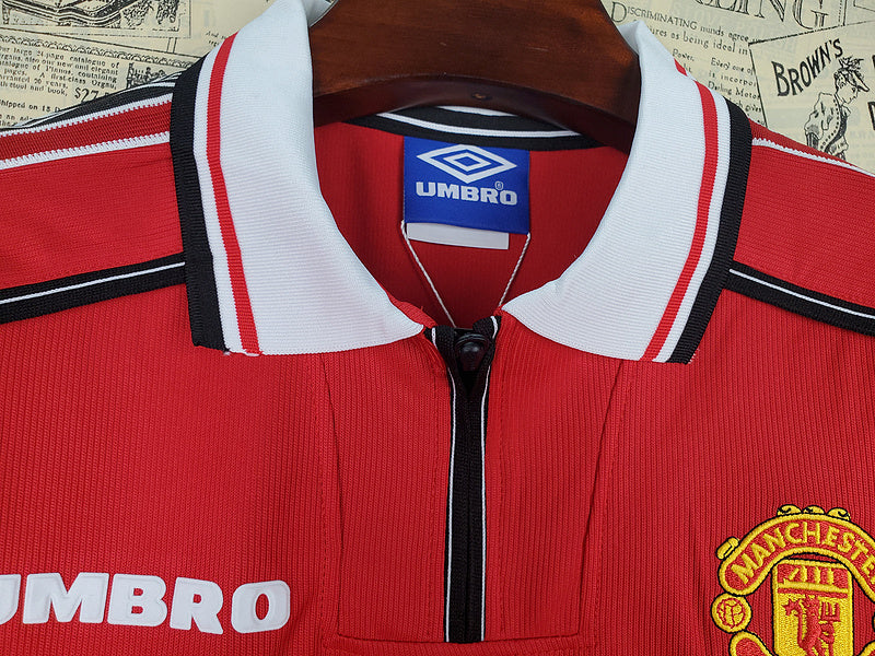 Camisa Manchester United I Retrô 1998/99 Umbro - Vermelho | Futmantos