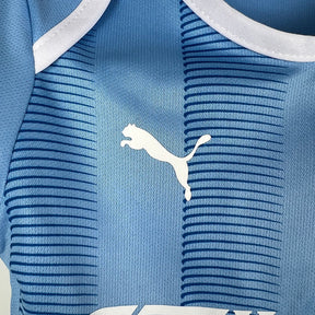 Body de Bebê Manchester City 23/24 - Azul | Futmantos