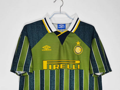 Camisa Inter de Milão Retrô 1995/1996 Cinza/Verde - | Futmantos