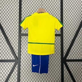 Kit Infantil Brasil 2002 Retrô | Futmantos