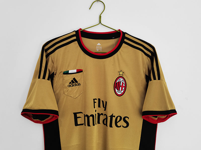 Camisa Milan Retrô 2013/2014 - Adidas - Dourado/Preto | Futmantos