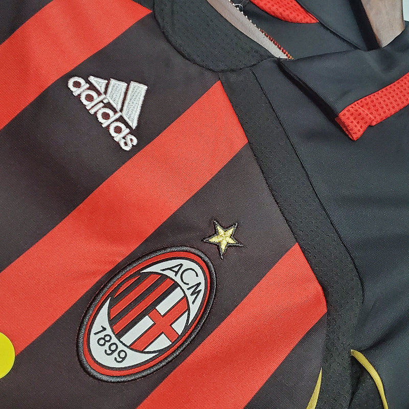 Camisa Retrô Milan 2006/2007 - Kaká #22 Manga Longa | Futmantos