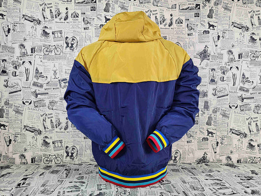 Corta Vento Barcelona - Azul/Amarelo