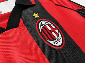 Camisa Milan Retrô 1998/1999 - Vermelha/Preta | Futmantos