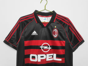 Camisa Milan Retrô 1998/1999 Preta | Futmantos