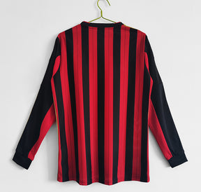 Camisa Milan Retrô Manga Longa 2013/2014 - Adidas - Vermelha e Preta | Futmantos