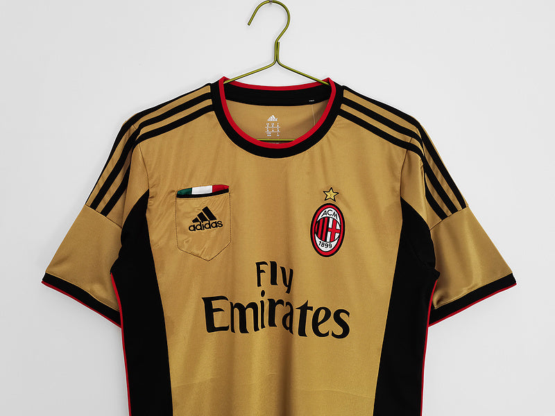 Camisa Milan Retrô 2013/2014 - - Dourado/Preto | Futmantos