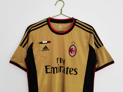 Camisa Milan Retrô 2013/2014 - - Dourado/Preto | Futmantos