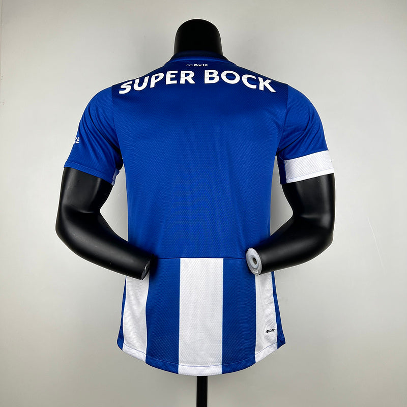 Camisa Porto I 23/24 Jogador- Branca e Azul  | Futmantos