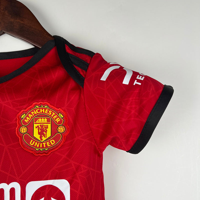 Body de Bebê Manchester United 23/24 - Vermelho | Futmantos