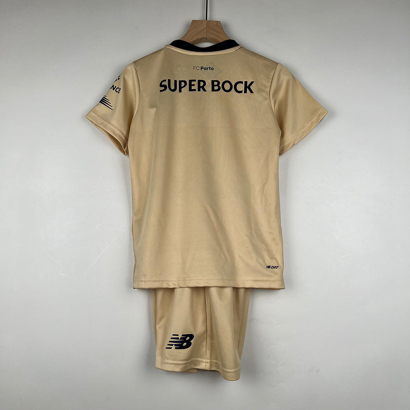 Kit Infantil FC Porto 23/24 New Balance - Dourado | Futmantos