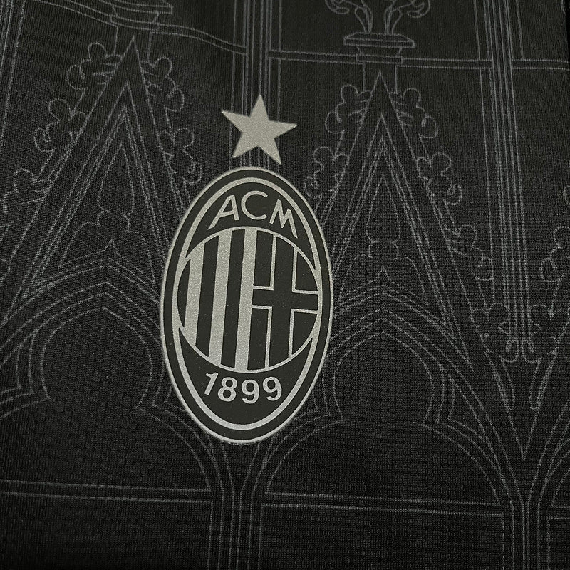 Camisa Milan X Pleasures IV 23/24 - Preto | Futmantos