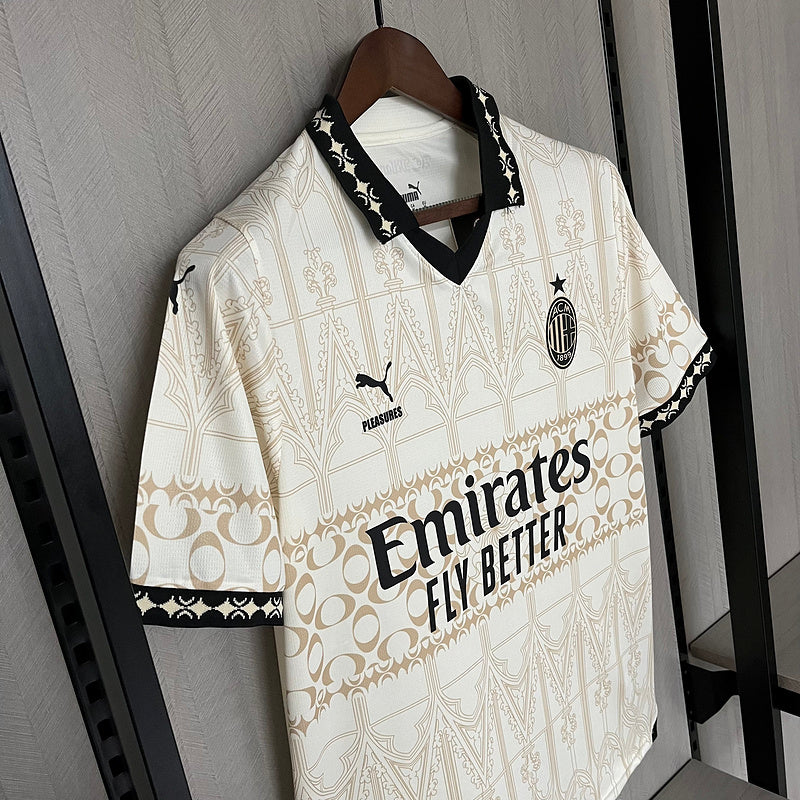 Camisa Milan X Pleasures IV 23/24 Puma - Branco | Futmantos