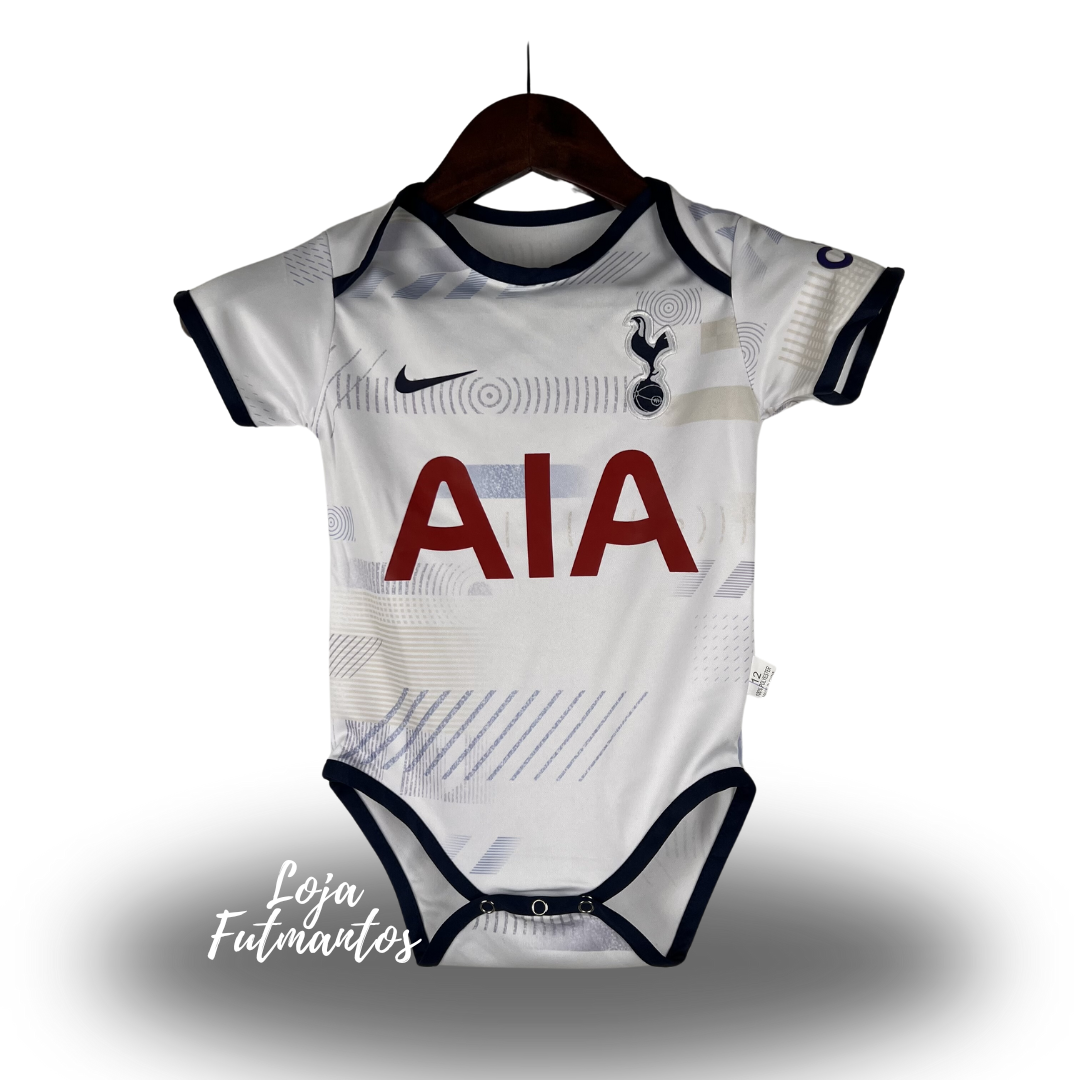 Body de Bebê Tottenham 23/24 - Branco | Futmantos