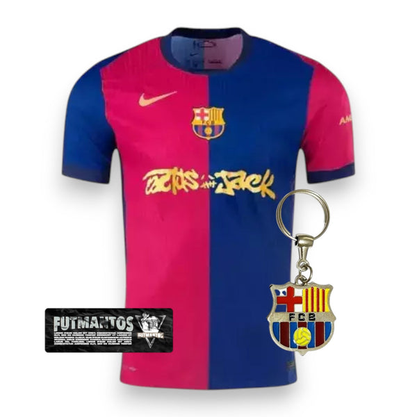 Camisa Barcelona I Travis Scott 24/25 - Versão Jogador|#09 Lewandowski | FutMantos