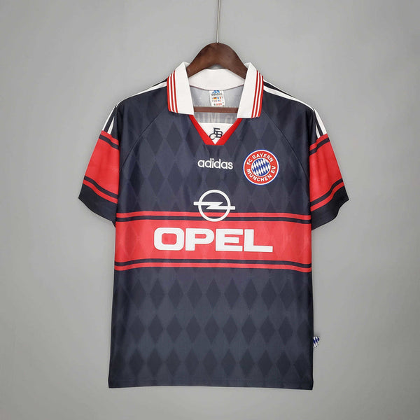 Camisa Bayern Retrô 1997/1999 Preta e Vermelha - | Futmantos